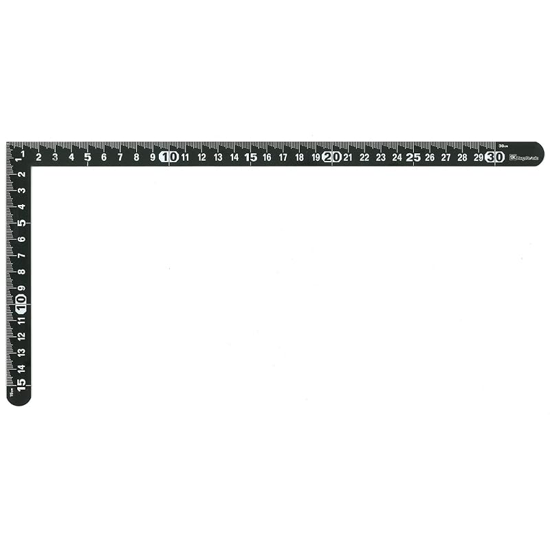 Niigata Seiki (SK) Japanese-made Carpenter's Measuring Stick, Quick-Reading Scale, Double-Sided, 30cm, CB-15KD