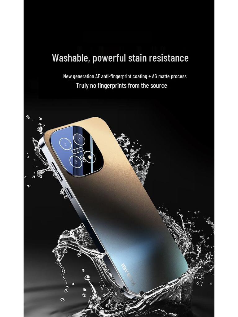 iQOO15 Full Coverage Anti-Fall Frosted Phone Case with Lens Film and Heat Dissipation