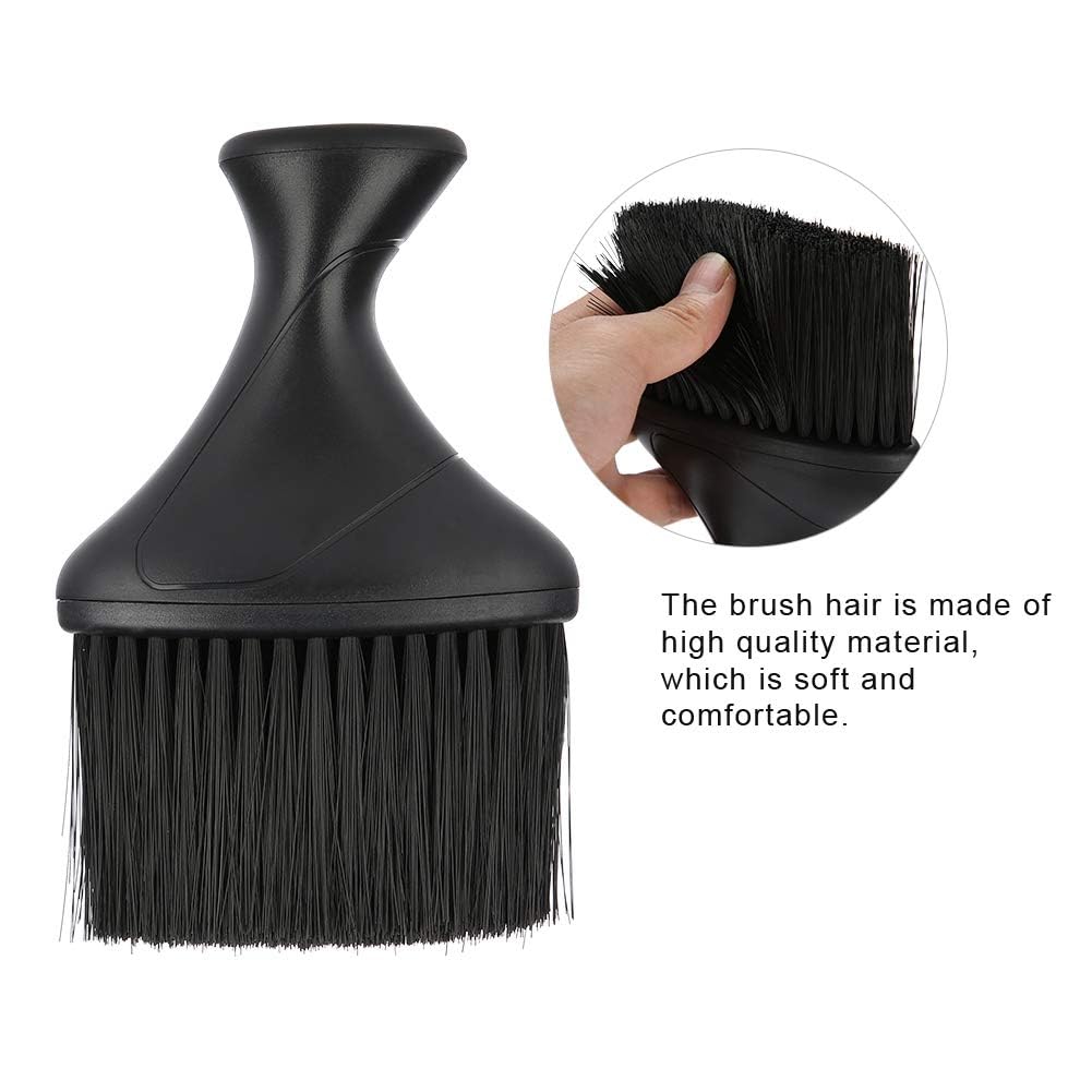 Portable Hairstyling Brush - Soft Neck Duster for Hair Cutting, Face Cleaning and Styling