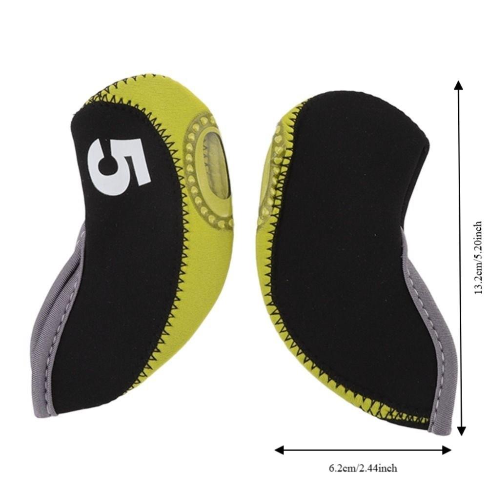 10pcs Neoprene Golf Club Head Covers Shockproof Golf Club Head Protector  Golfing Accessory