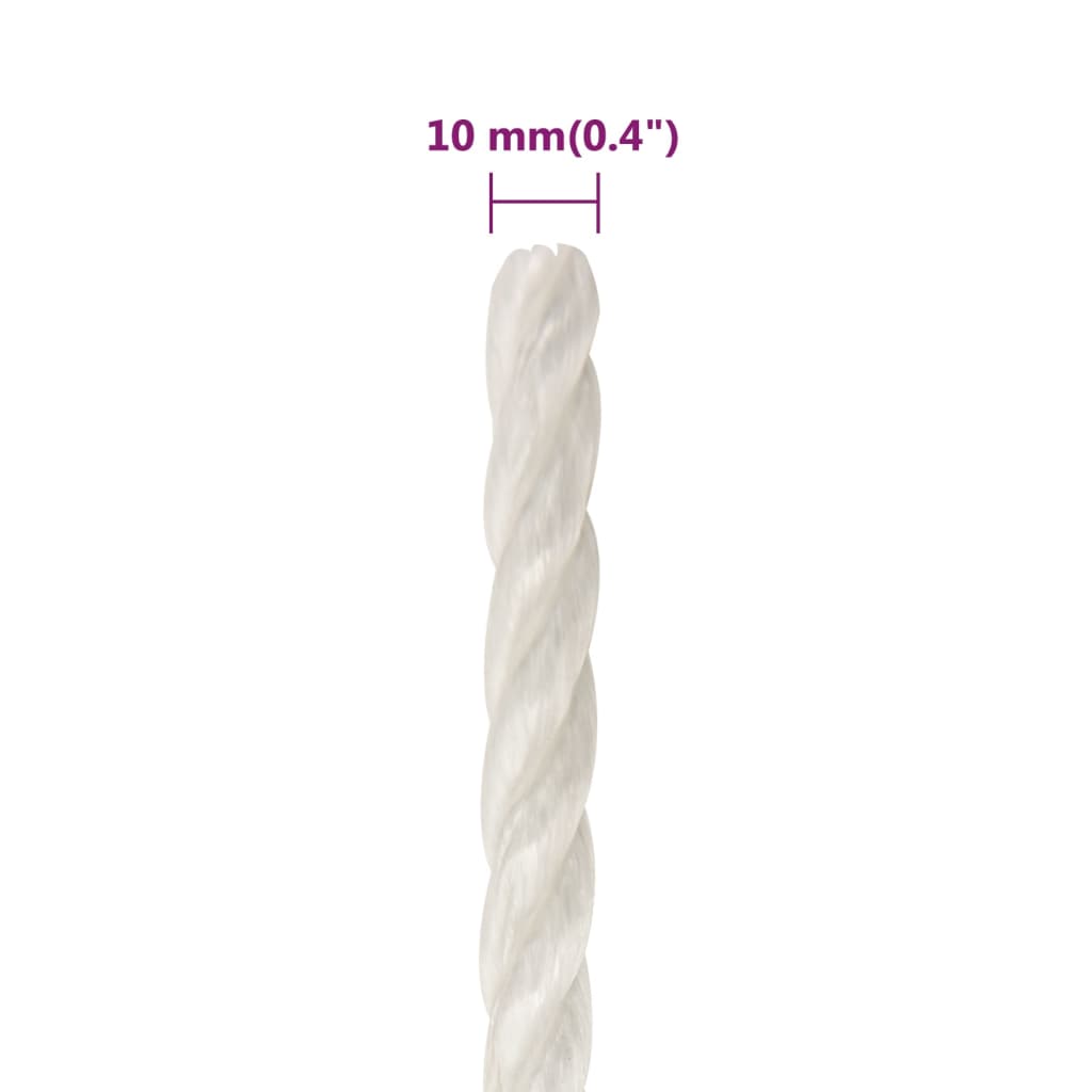 Work Rope White 10 Mm 50 M Polypropylene