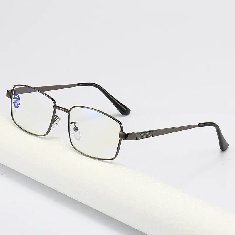 

Men s Metal Material Large Glasses Frame Anti Blue Light Reading Presbyopia Eyeglasses Women s Presbyopia Eyewear 50-600 High-end High-definition 5.5
