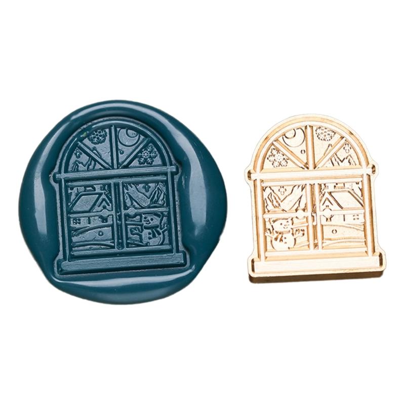 Christmas Seal Stamp Head Replacement, Embossed Seal Stamp Head for Seal Envelope, Invitations Scrapbooking Decoration