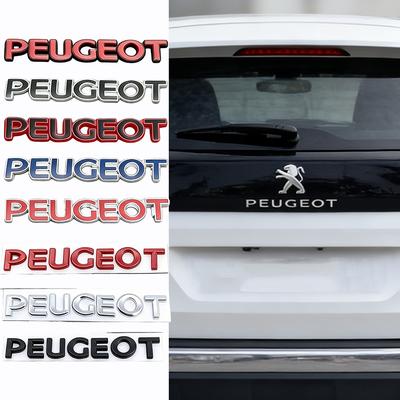 Metal Car Fender Side Emblem Sticker for 301 307 308 407 408 508 2008 106 108 206 207 208 3008 5008 Rear Trunk Badge