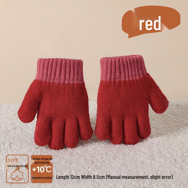 Winter Warmth: Cute Knitted Wool Gloves for Baby Boys & Girls