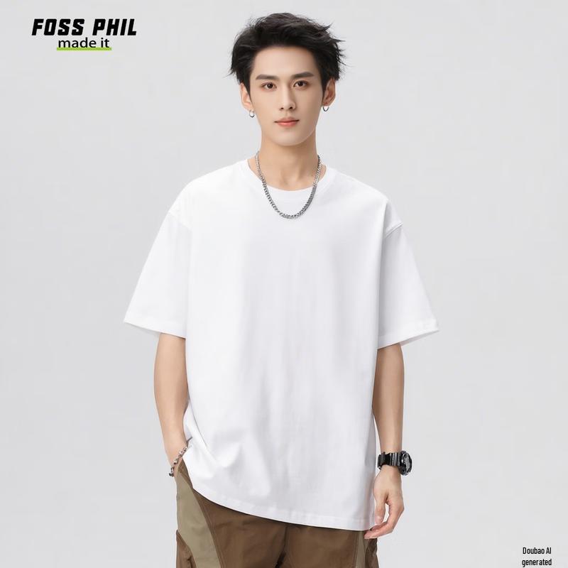 Foss Phil Unisex Heavyweight Cotton Short Sleeve T-Shirt L