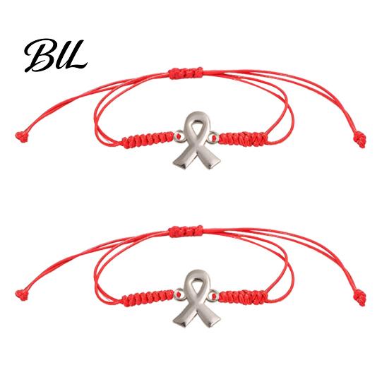 Verstelbare Gevlochten Touw Armband 2 STUKS Handgeweven Armbanden met Metalen Lint Hanger, Koord Bewustzijn Flexibele Knoop Touw Polsbandjes, Dagelijks