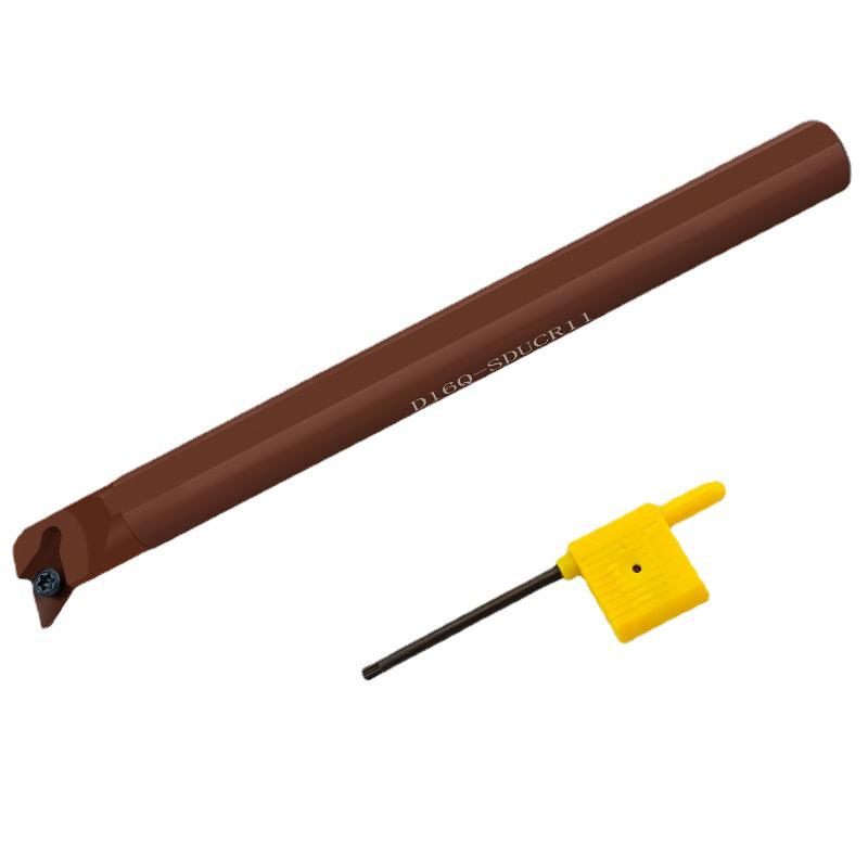 95° CNC Lathe Tool Holder for Inner Hole & Circle, Spring Steel Boring Tool S08K10/16/20R-SDUC.