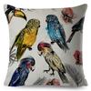 Exotic Flower Cushion Cover Orchid Palm Leaf Design Decorative Throw Pillow Case Living Room Bedroom Sofa Decor