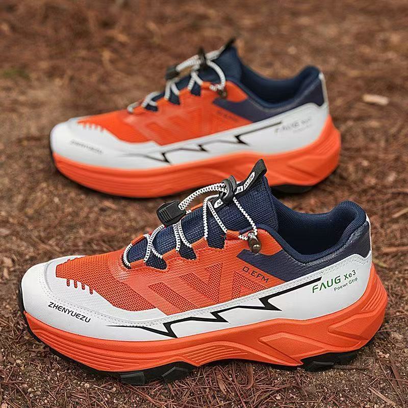Men's shoes 2025 new spring sports shoes breathable non-slip casual running mountaineering outdoor tourism hiking men's shoes