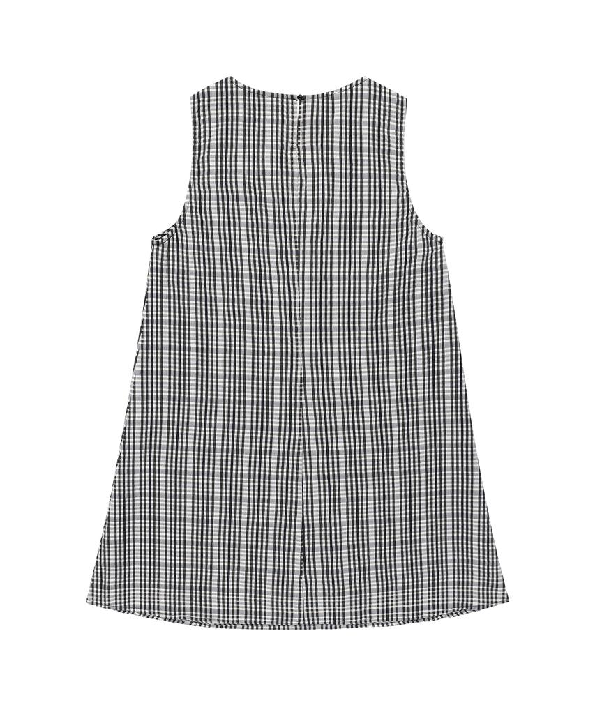 AMES-WORLDWIDE Check Layered Dress Black