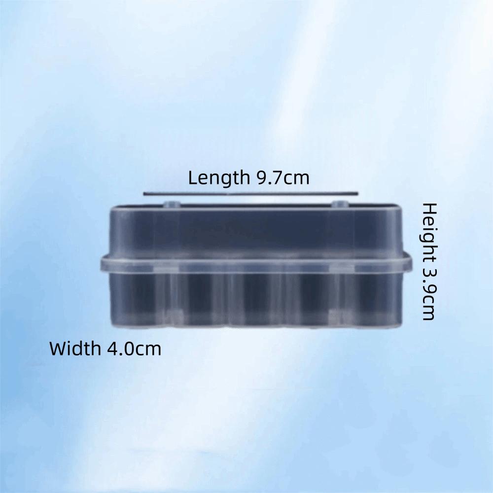 New Transparent Vial Storage Case Mini Foldable Peptide Vial Organizer Clear Freezer Tube Box Refrigerator Storage