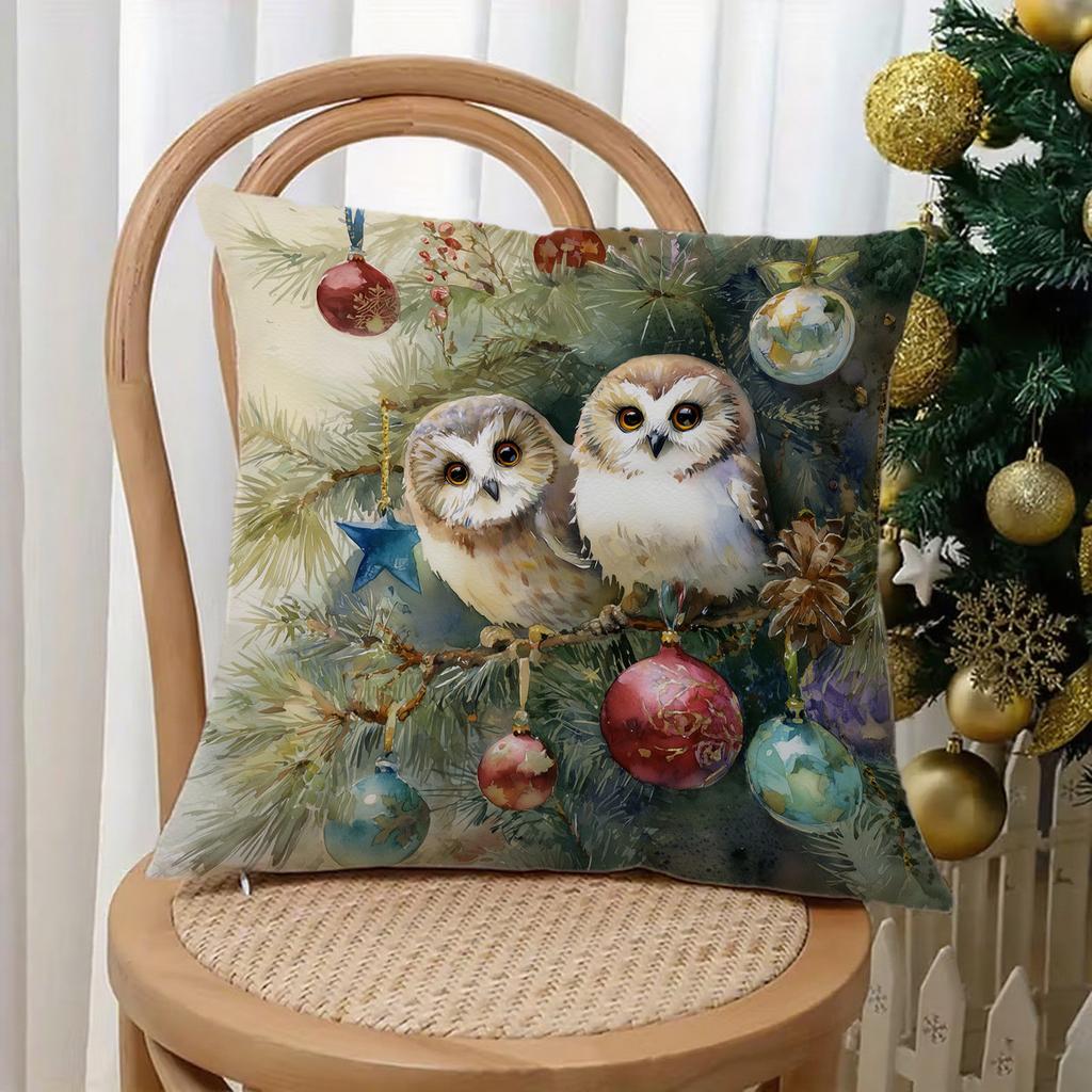 Christmas-Themed Pillowcases With Delightful Printssuitable For Sofa Car Bedroom Decorative Cushion Cover Pillow Cover