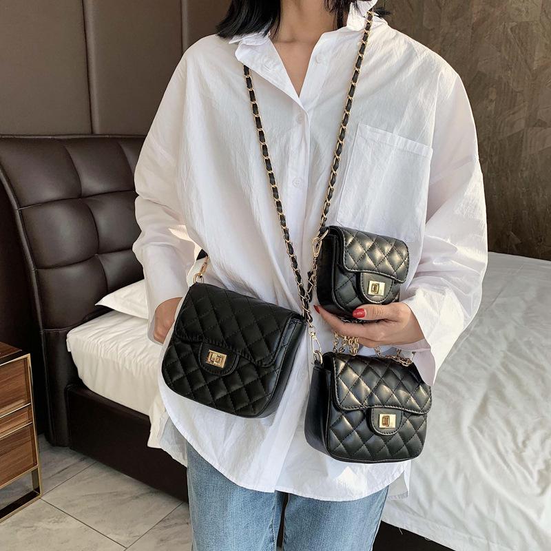 Internet Celebrity Small Bag Women 2025 Popular New Trendy Korean Version Shoulder Versatile Messenger Ins Fashion Diamond Chain Bag