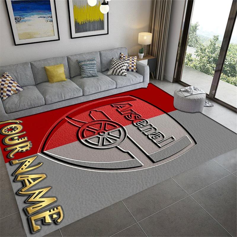 Custom Name Arsenal Carpet Rug for Living Room Bedroom Home Sofa Decoration,Kids play Non-slip Floor Mat
