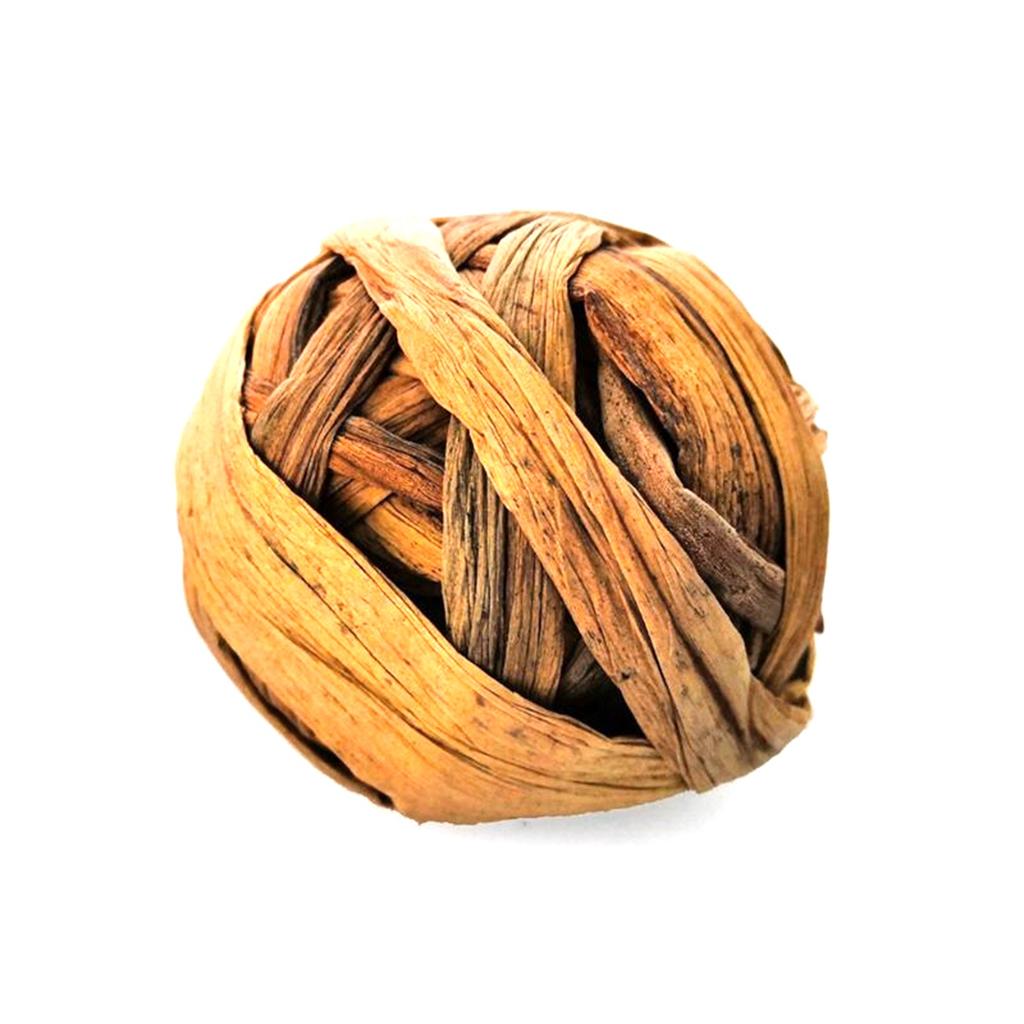 Parrot Hamster Natural Activity Bite Resistant Small Animals Chew Toys Rattan Balls Straw Woven