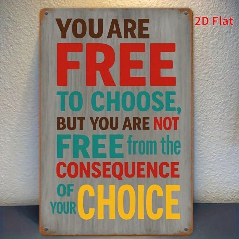 

Vintage Metal Sign Wall Art Decor Inspirational Quote Poster