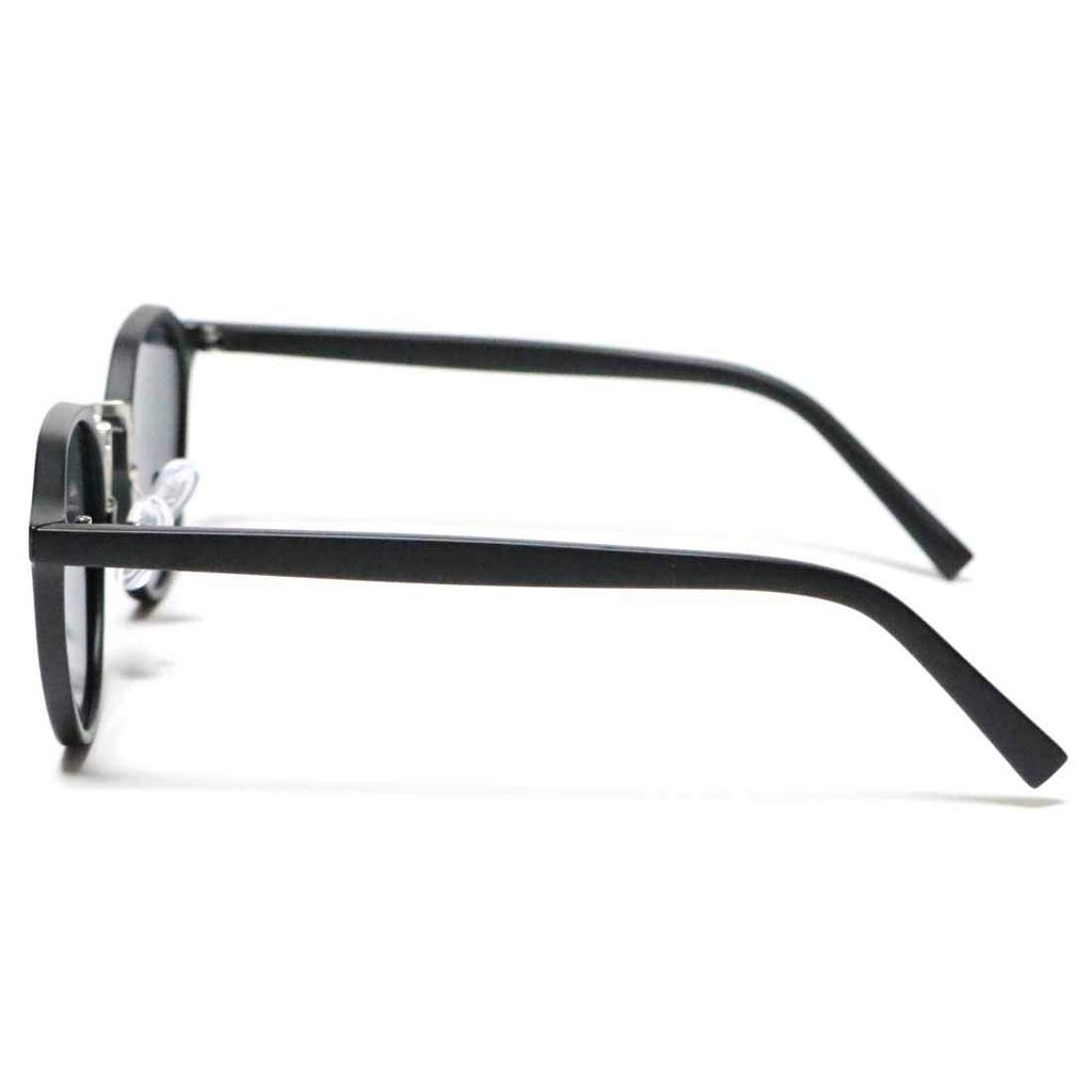 Matte Silver x Smoke Sunglasses for Men and Boston Style Combination UV Metal Colored [FashionBerry] Black/Matte Women, Frame, 99% Protection,