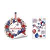 Yousheng Patriotic Window Cling American Flag Star Eagle Window Decals PVC Static Stickers for Independence Day Memorial Day 4th of July Home Office