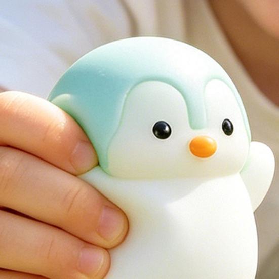 Yousheng Squeeze Toy with Cuet Penguin Shape Fidget Toy Stress Relief Sensory Toy Soft TPR Squeeze Figure for Kids Teens Adults