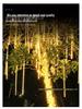 Waterproof LED Meteor Shower Lights: Outdoor Decoration for New Year, Roads, Trees, and Ambiance