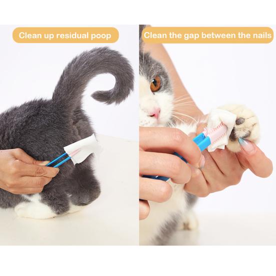 Escova para Manchas Lacrimais de Animais de Estimação Escova Suave para Remover Manchas Oculares de Cães e Gatos