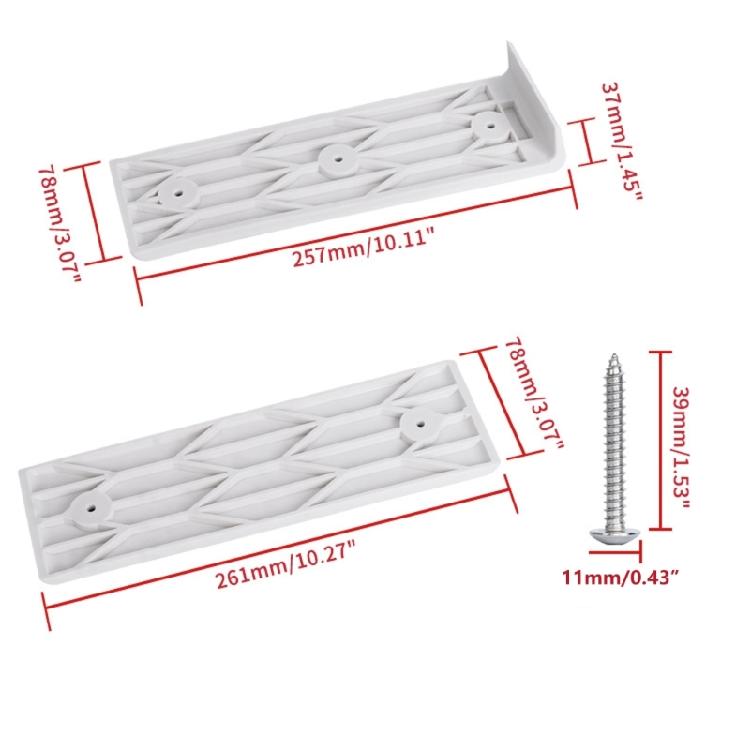 Marine Trailer Glides Pads Quick Installation & Stable Performances Boat Towing Rubber Boat Sliders Pad Set for Boats