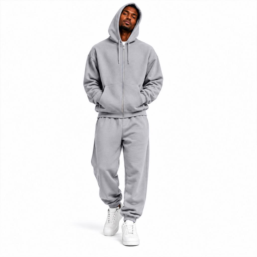 Unisex Hoodie Sweatshirt and Jogger Pants Two-Piece Set
