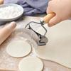 Stainless Dumpling Maker with Manual Roller Cutter for Homemade Dumpling Wrappers