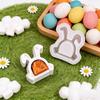 Rabbits Shaped Silicone Mould Heat Resistant Easy Cleaning Detailed Easters Candle Making Supplies