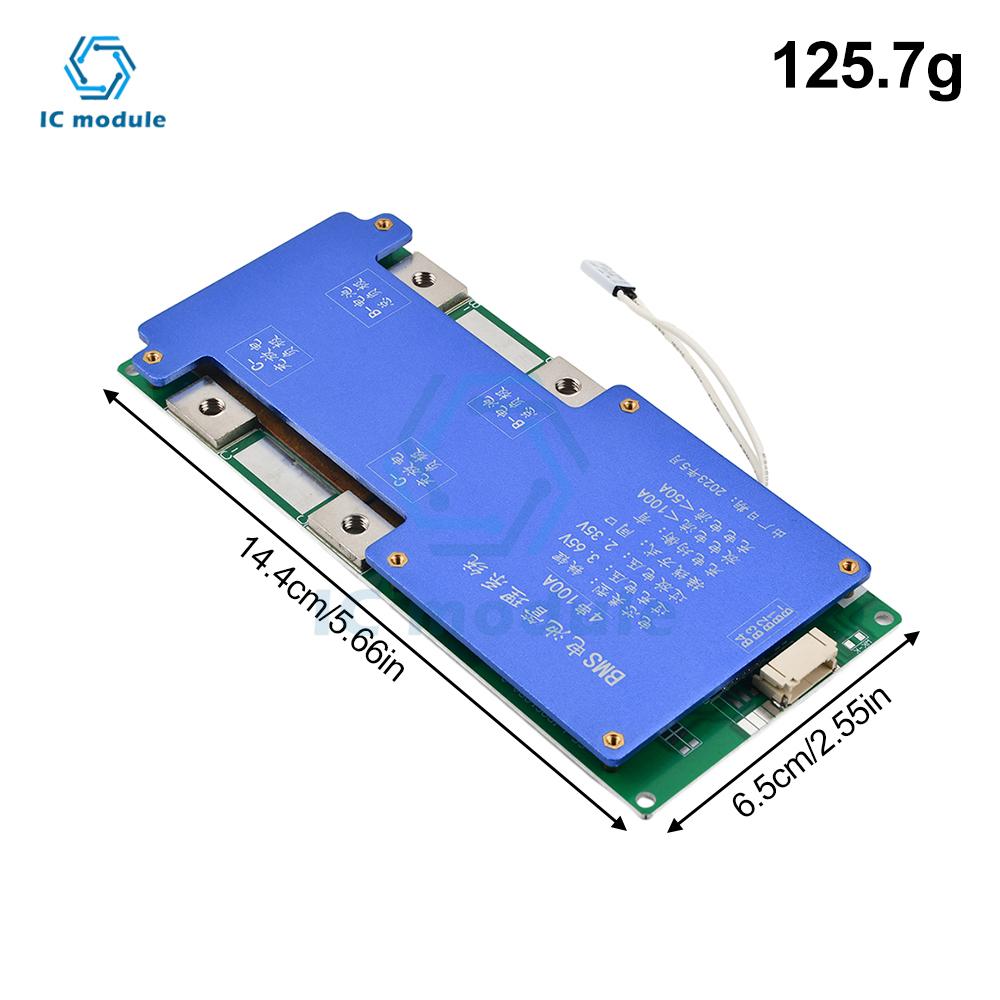BMS 4S DC14.6V 8S 24V 100A LiFePO4 Batterie Ausgleichsladeplatine Equalizer NTC Temperaturschutz Equalizador