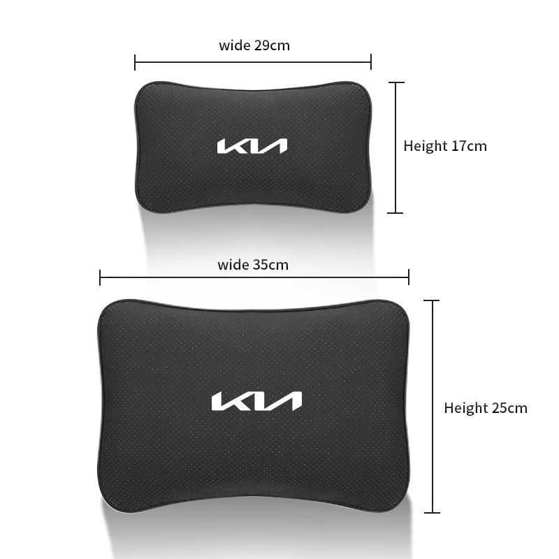 Car Headrest Lumbar Support Auto Interior Seat Cushion Neck Protection Pillow Sticker For KIA EV6 Stinger RIO Sorento Picanto K5