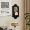 Wall Candle Sconce Decoration Wood Easy Install Simple Floating Shelf Mirror for