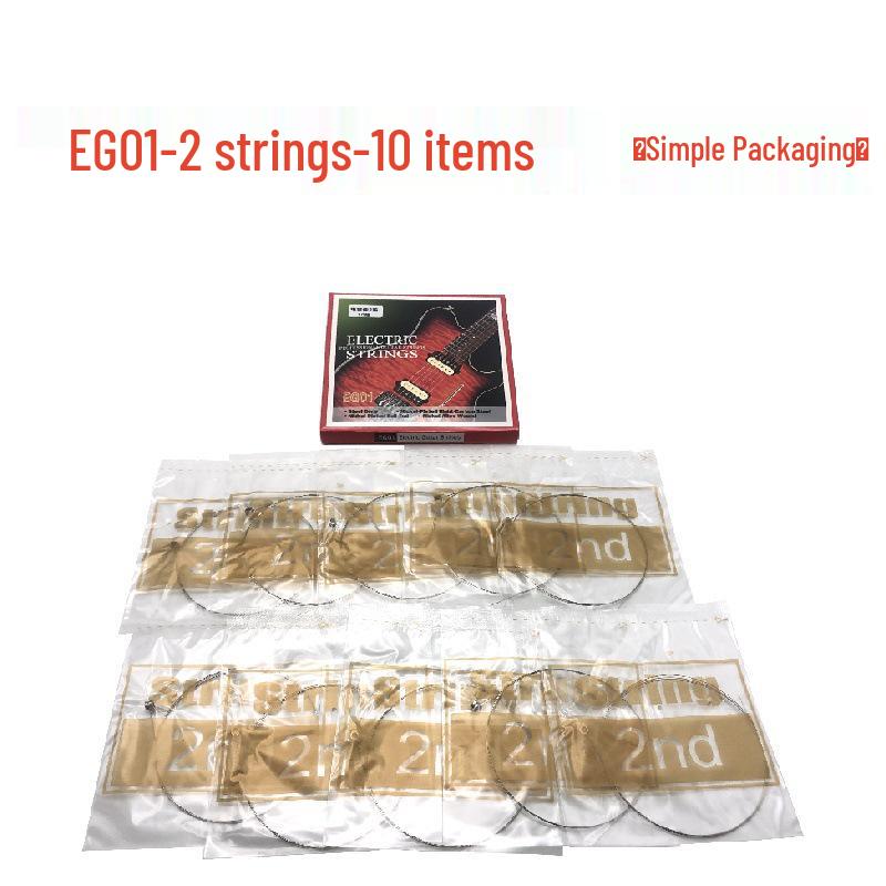 EG Unisex Elektrische Gitarre Einzel Saiten Set, 1. bis 6., Lose Gitarrenzubehör