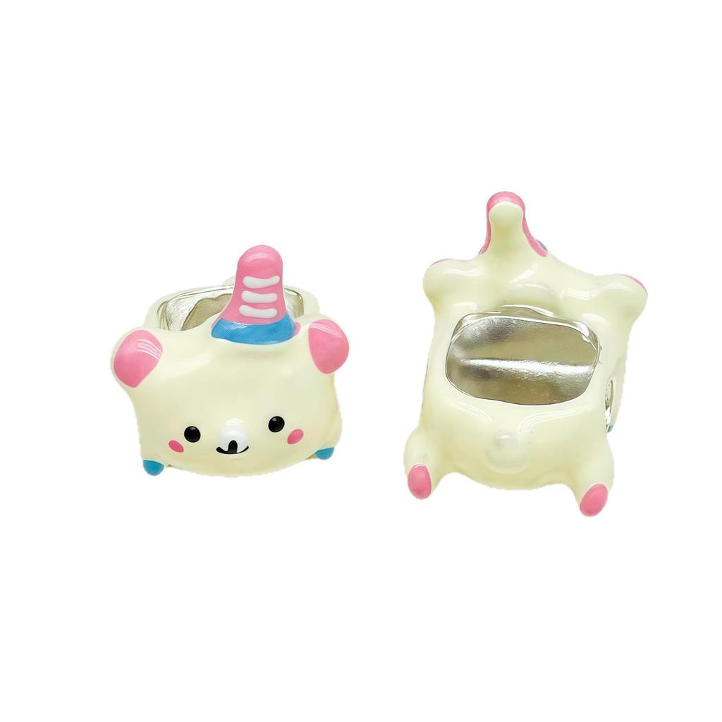 DIY 3D Alloy Drip Oil Cartoon Beaded Jewelry for Bracelets & Necklaces