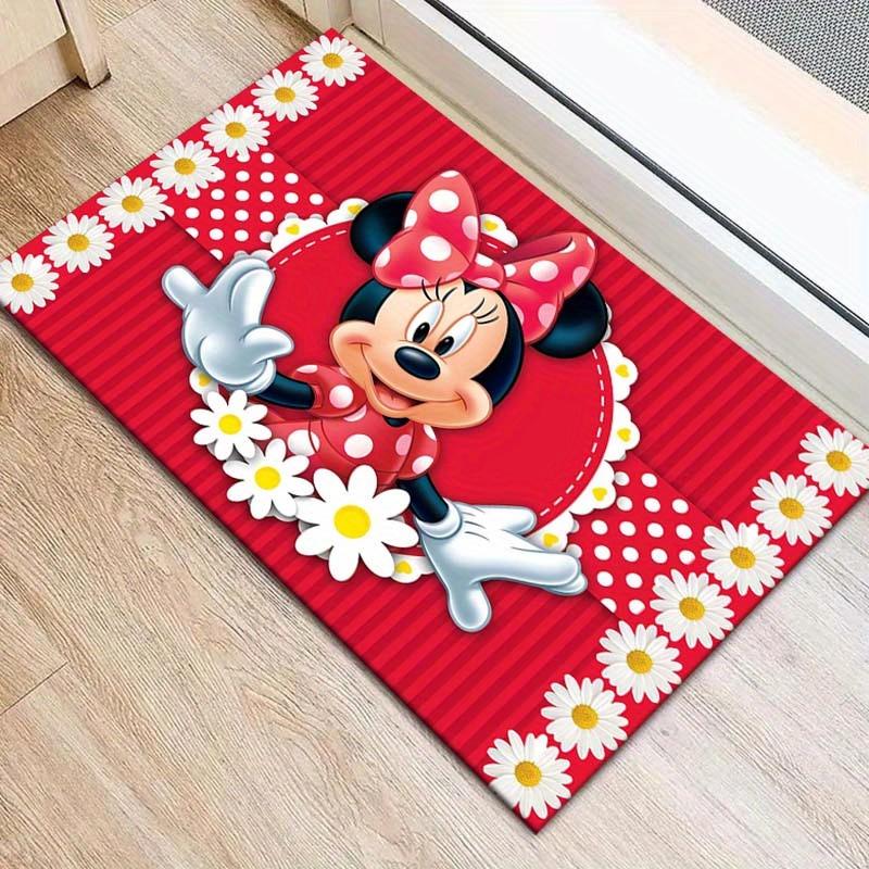 

1pc Cute Minnie Pattern Area Rug Soft Flannel Floor Mat for Living Room, Bedroom, Sofa Coffee Table Floor Mat, Machine Washable 60cm by 90cm