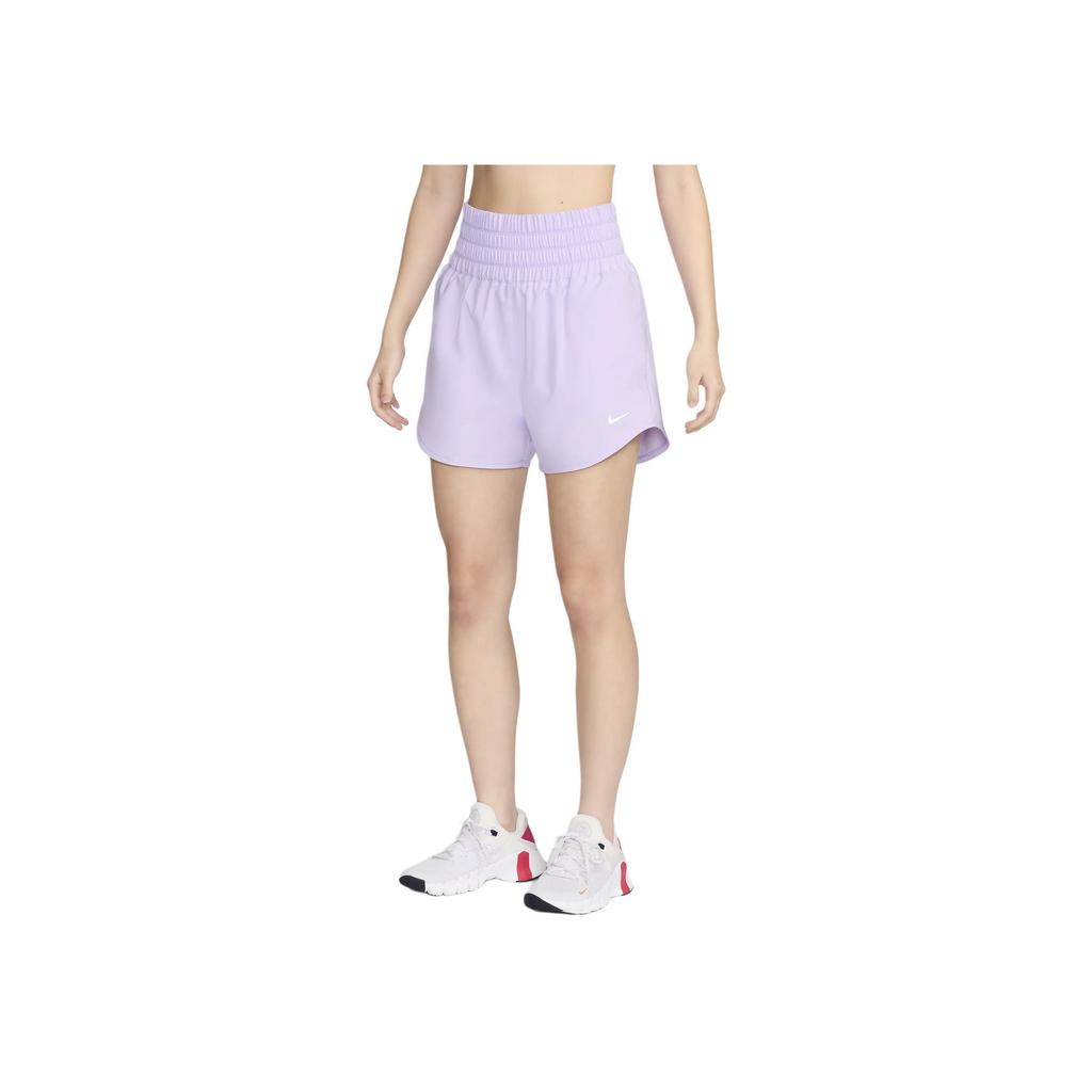 Nike Dri-Fit One Solid High-Waisted Lined Casual Sports Shorts Women Shorts Light-Purple DX6643-512