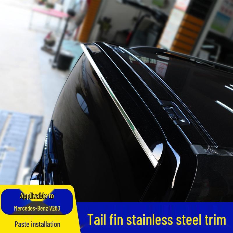 Mercedes-Benz V-Class Rear Wing Trim for V260/V250 - Openable Glass Decor Strip