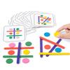 Wooden Colorful Stick Toys Stimulate Children's Image And Color Discrimination Ability Through Interesting Puzzle Games.