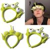 Tiara Fofa de Pelúcia de Monstro Alienígena Verde Para Cosplay e Festas