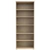 MISCA Shoe Cabinet - Sonoma Oak and Matte White Decor - W69 X D35 X H179cm