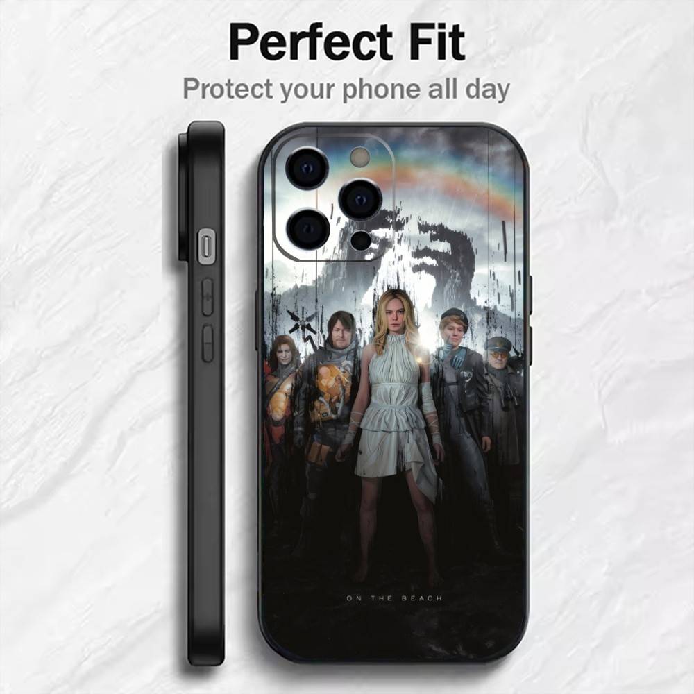 DS2 On The Beasch Game D-Death S-Stranding Phone Case For iPhone17,16,15,14,13,12 Plus,Max Soft Silicone Black Cover