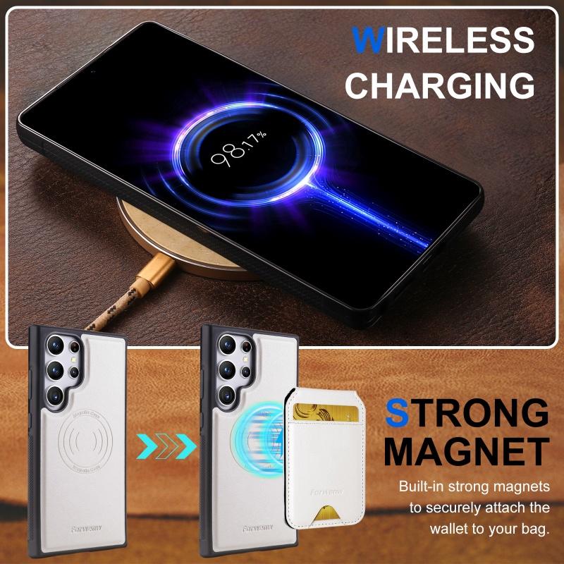 Magnetic Leather Flip Wallet Phone Case for Samsung Galaxy A17 A56 A36 A16 A55 A35 A15 S25 Ultra S24 Plus S23 S22 Note 20 Cover