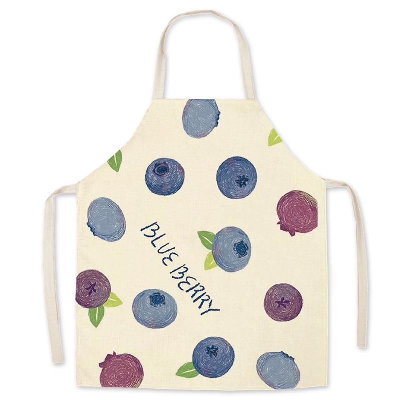 Children's and Adult Strawberry Print Waist Apron - Parent-Child Match, Sleeveless Coverall
