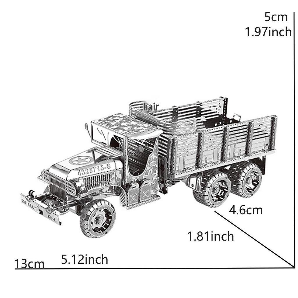 Puzzle Métal 3D pour Adultes: Kit de Modèle d'Ingénierie Automobile DIY