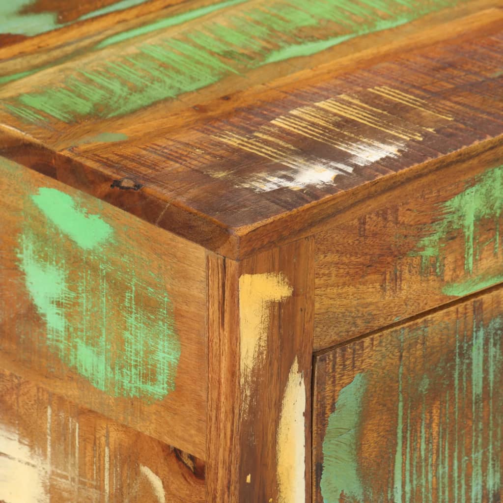 Sideboard 110x30x65 Cm Reclaimed Solid Wood