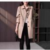 Women's British Style Mid-Length Trench Coat - 2025 Korean Edition for Spring & Autumn, High-End Straight-Cut Design