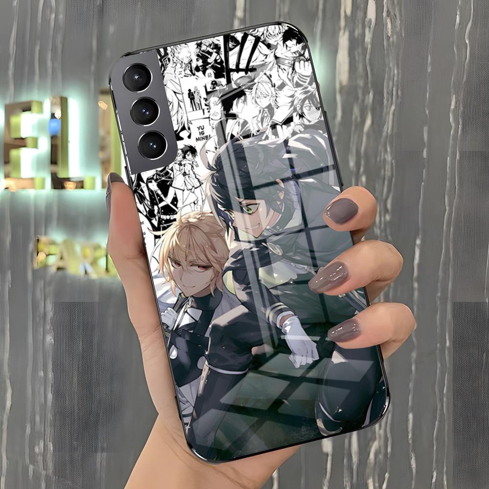 Anime Seraph Of The End Phone Case For Samsung A25 A13 A33 5G A54 A36 A35 A56 A52 A14 Shockproof Glass Cover