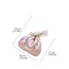 Vest Shape Tulip Wrist Bag Tope Handle Silk Cloth Wedding Beauty Bag New Chinese Style Large Capacity Goddess Day Gift Bag