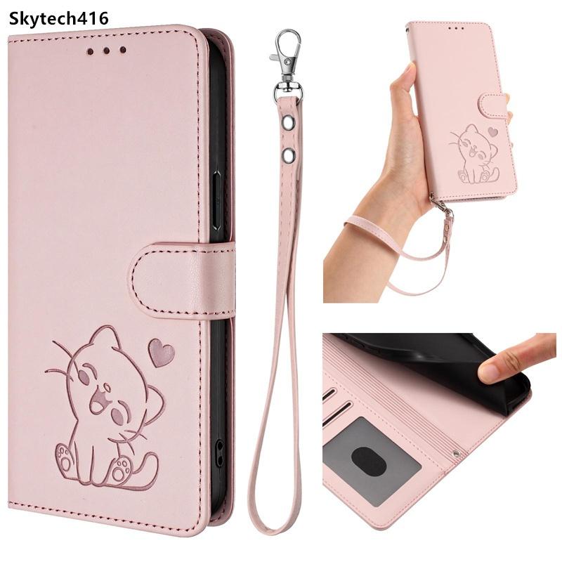 Case For Honor 9X 10i 20 20E 50 60 SE 70 80 GT 90 Lite Pro Smart 5G Flip Phone Casing Cute Cat Shockproof Protection Card Slot Leather Wallet Cover
